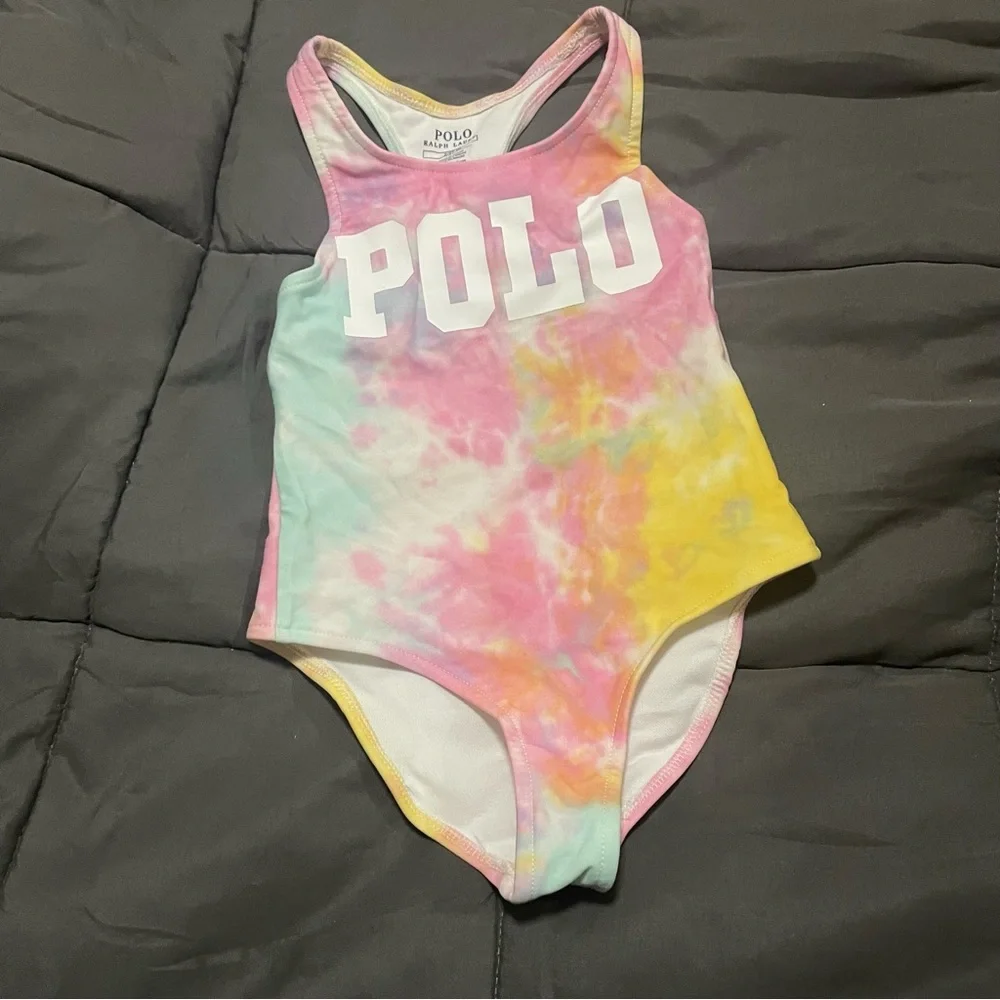 Polo Ralph Lauren Toddler Girl The Dye Swimming Bathing Suit One Piece Size 2/2T